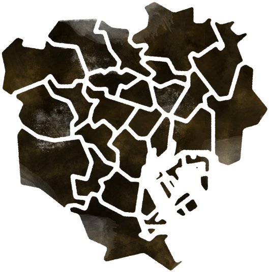 東京23区の地図